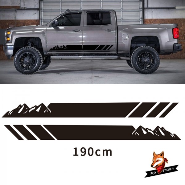 Decal Graphic Vinyl Side Stripes Car Styling Car Sticker and Decal Car Accessaries for Chevrolet Silverado